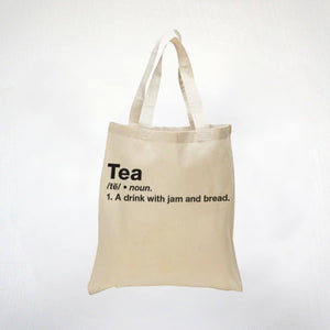 Tea Lovers Tote Bag - Musical Themed Tote Witty Tote Bag  - 100% Cotton Tote