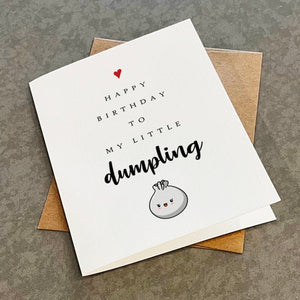 Little Dumpling Birthday Card - Charming & Delightful Birthday Greeting Card For First Birthday, Niece Birthday, Granddaughter Birthday