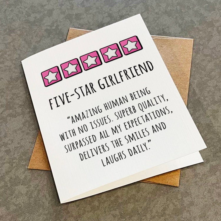 Charming Valentine's Day Card For Girlfriend - Positively Reviewed Girlfriend Valentine's Card - Fun Valentine's Card For Girlfriend