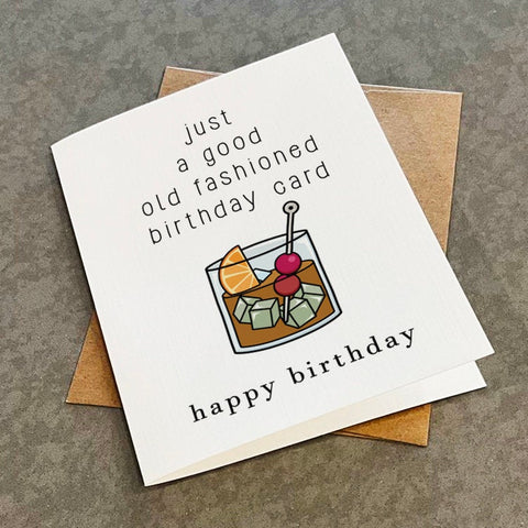 Old Fashion Birthday Card - Funny Birthday Card For Dad - Pin Joke Birthday Greeting For Co-worker - Birthday Greeting For Brother