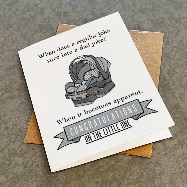 Congratulations Card For New Dad, Funny New Father Card, Congrats Card For New Parent, New Baby Congratulations Card, First Baby Card