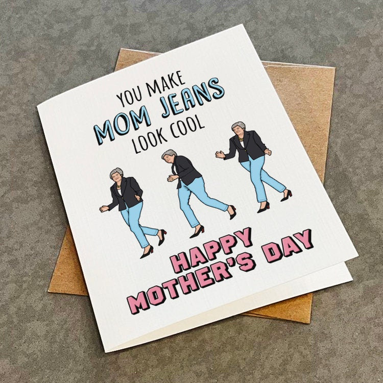 Cool Mom Mother's Day Card - Hot Mommy Card - Funny Mother's Day Card - Meme Mother's Day Greeting Card A6