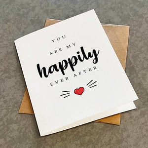 Lovely Anniversary Card For Newly Wed Couple or Engaged Couple, Beautiful Greeting Card For Husband, Card For Him, First Anniversary