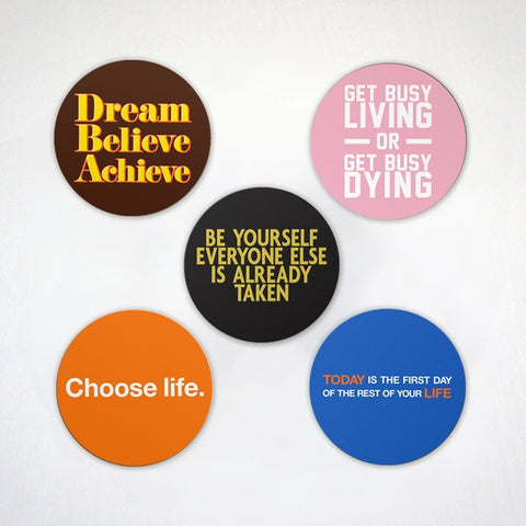 Love Life Magnets - Motivating and Inspirational Fridge Magnets 2.6" or 4" Inch Magnets