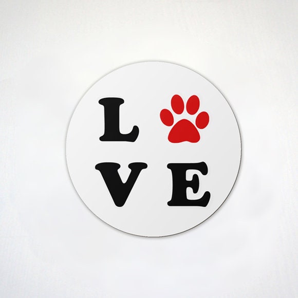 Cute Dog Magnets - Fun Birthday Gift For Dog Owner - I Love Dogs Kitchen Fridge Magnets