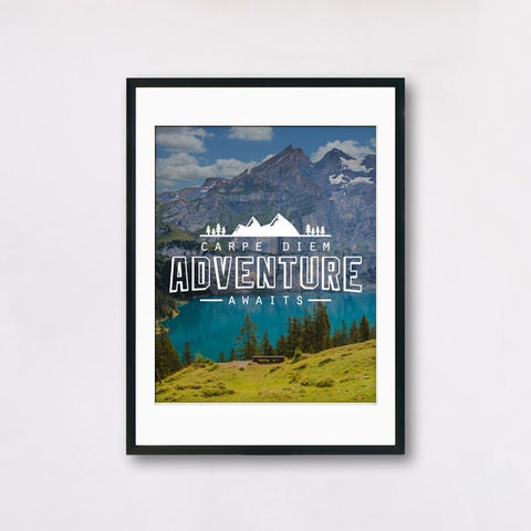 Inspiring Adventure and Travel Poster - Customization Available UseYour Own Photograph