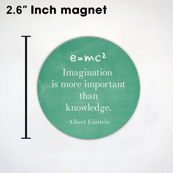 Famous Theoretical Physicist Quotes - Scientist Quotes - 4 Pack Fridge Magnets - Einstein Oppenheimer Hawking - 2.6" Inches or 4" Inches