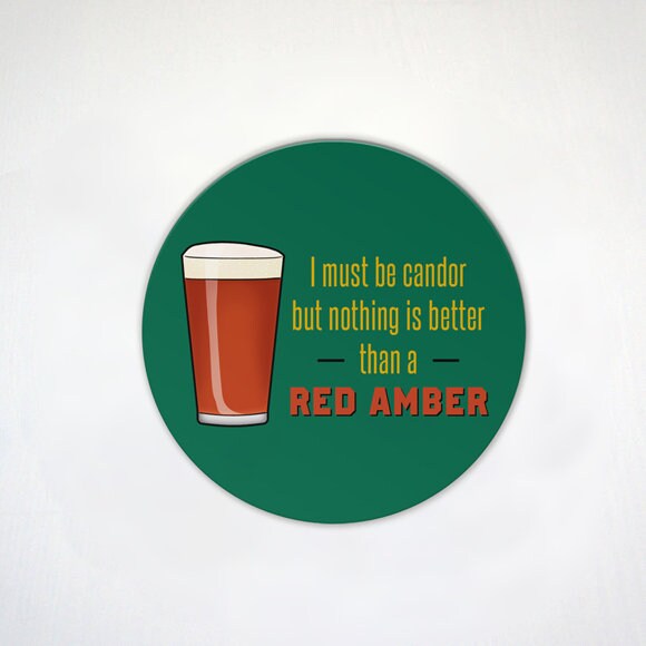 I Love Beer 5 Pack Magnet Set - Stout IPA - Craft Beer Lover - Brew Enthusiast Gift Idea - 2.6 Inch or 4 Inch Fridge Magnet