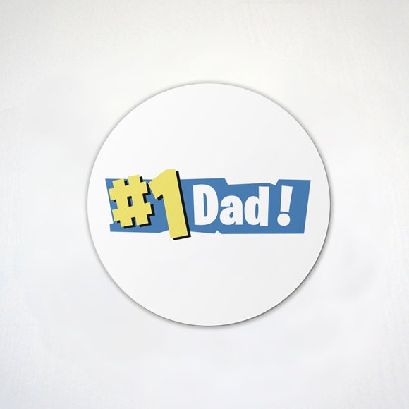 Papa Bear Magnet - Funny Fathers Day Magnets - Rad Dad Magnet - 2.6 Inches Fridge Magnets