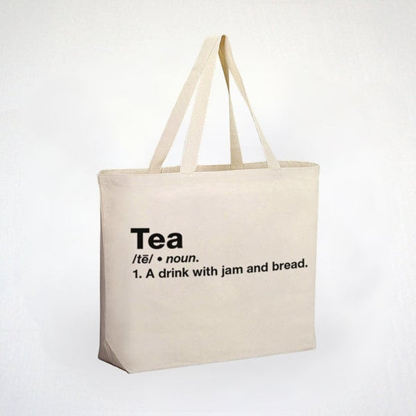 Tea Lovers Tote Bag - Musical Themed Tote Witty Tote Bag  - 100% Cotton Tote