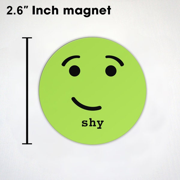 Mood Magnet Set 2 of 2 - 4 Pack Emoji Emoticon Colorful Emoticon Fridge Magnets