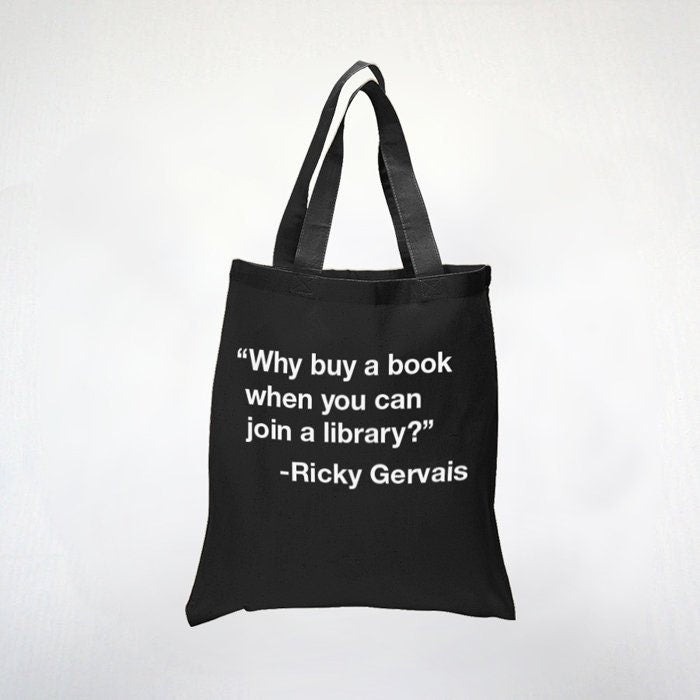 Why Buy A Book When You Can Join A Library - Book Lovers Quote - Support The Library - 100% Cotton Tote