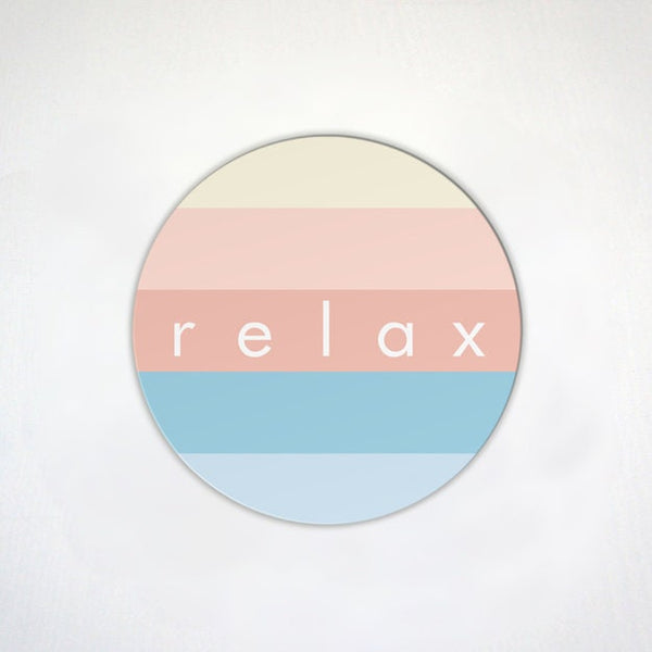 Calm Down Magnet Set - Chill Out - Relax - Take It Easy - 80's Pop Art Fridge Magnets