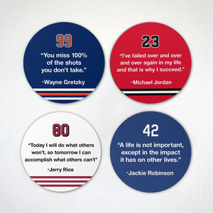Famous Atheletes Quotes - Motivating Sports Magnets - Holiday Gift For Coaches - Greatest of All Time Sports