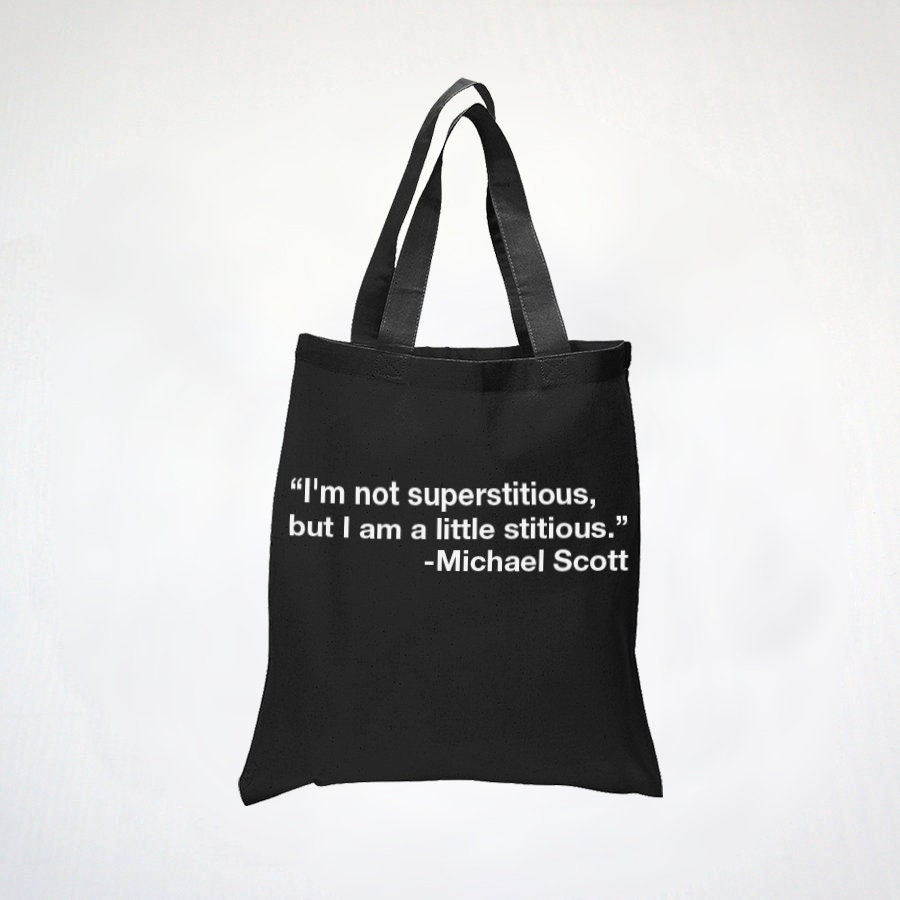 I'm Not Superstitious - Funny Quotes - Shopping Tote Bag - 100% Cotton Tote