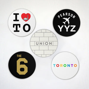I Love Toronto - Toronto Themed Magnets - Pearson Airport - Toronto Travel Gift Idea - Kitchen Fridge Magnets