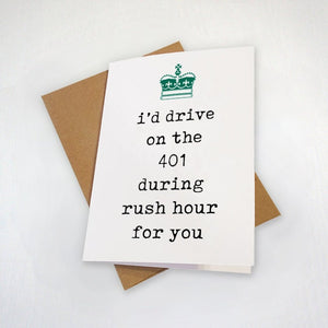 Toronto Couples Card For Torontonians and the Greater Toronto Area - Husband & Wife Love Card - Cute Valentines Day Card
