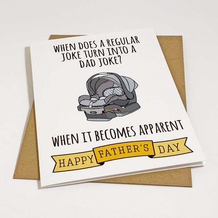 Father's Day Card For New Dad - Funny Father's Day Card - New Dad Father's Day Card - Dad Joke Father's Day Card For New Parent