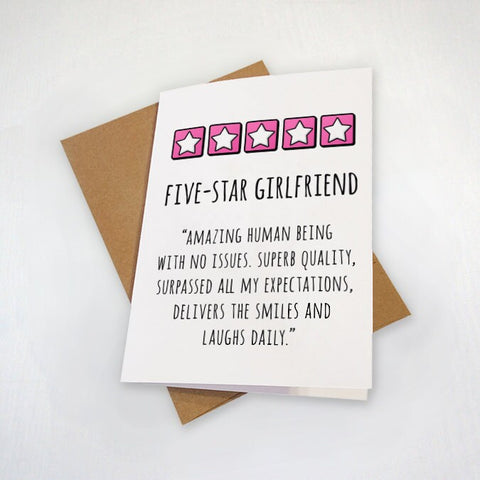Charming Valentine's Day Card For Girlfriend - Positively Reviewed Girlfriend Valentine's Card - Fun Valentine's Card For Girlfriend