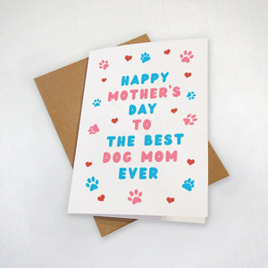 Dog Mothers Day Card - Mother's Day Card From The Dog, Dog Mom Card, Mother's Day Gift For Sister