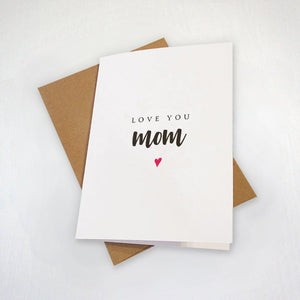 Short & Sweet Mother's Day Wishes,  Happy Mothers Day Card From Son, From Daughter, Love You Mom, Cute Mothers Day Card