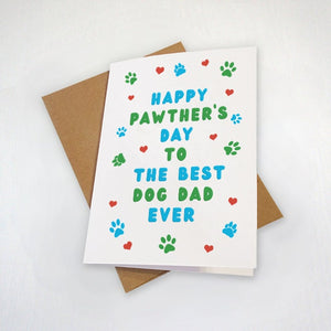 Dog Fathers Day Card - Father's Day Card From The Dog, Dog Dad Card, Father's Day Gift For Brother, Uncle