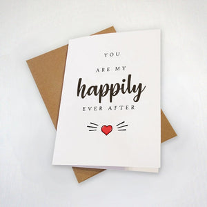 Lovely Anniversary Card For Newly Wed Couple or Engaged Couple, Beautiful Greeting Card For Husband, Card For Him, First Anniversary