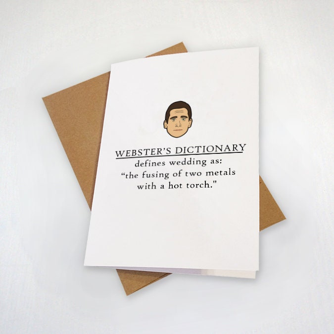 Funny Quote Wedding Card, Hilarious Congratulations Card For Newly Married Couple, Witty Marriage Wedding Card For Him