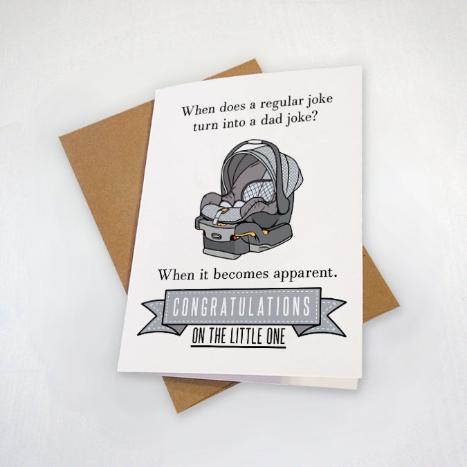 Congratulations Card For New Dad, Funny New Father Card, Congrats Card For New Parent, New Baby Congratulations Card, First Baby Card