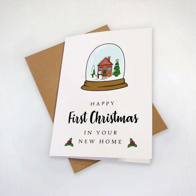 Lovely First Christmas For New Home Owners, Endearing Holiday Card For Brother, Adorable Christmas Present First Holiday New House,