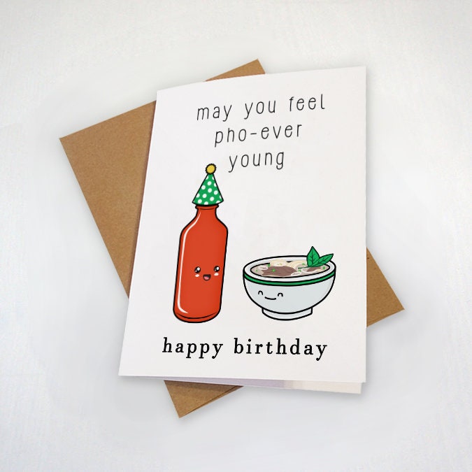 Forever Young Cute Birthday Card For Daughter, Pho Birthday Card, Happy Birthday Card, 30th Birthday Card For Her, Cute Birthday Card